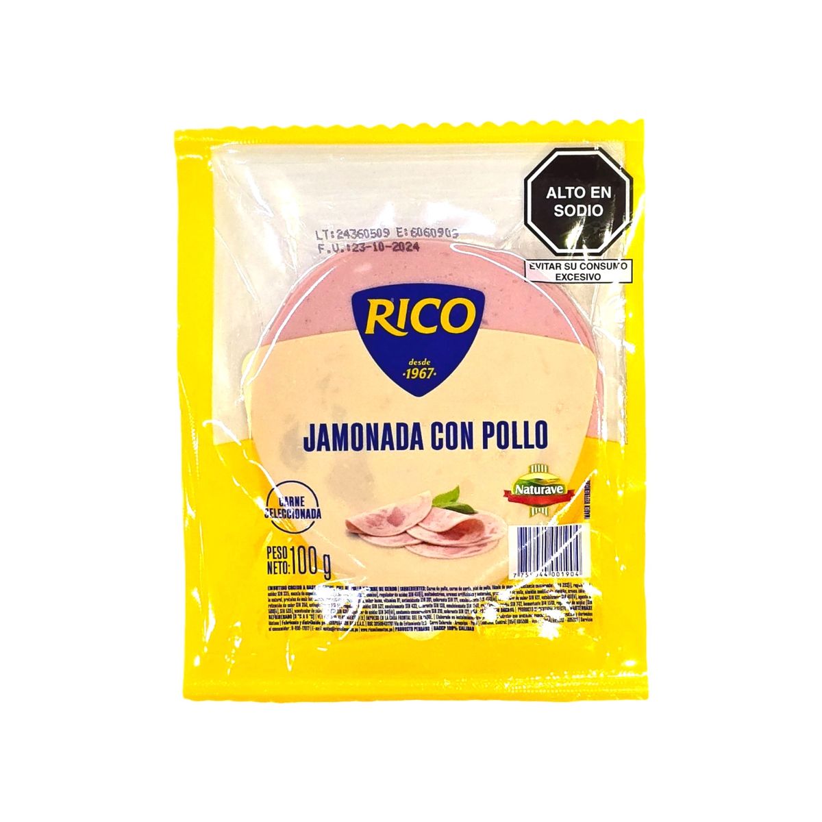 RICO - Jamonada de Pollo Rico Empaque 100 g