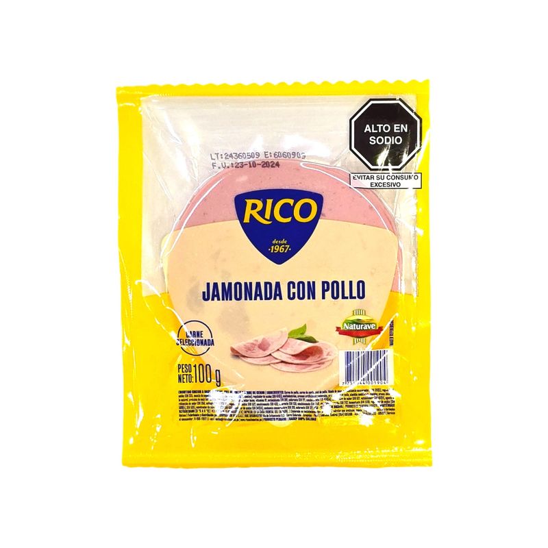RICO - Jamonada de Pollo Rico Empaque 100 g