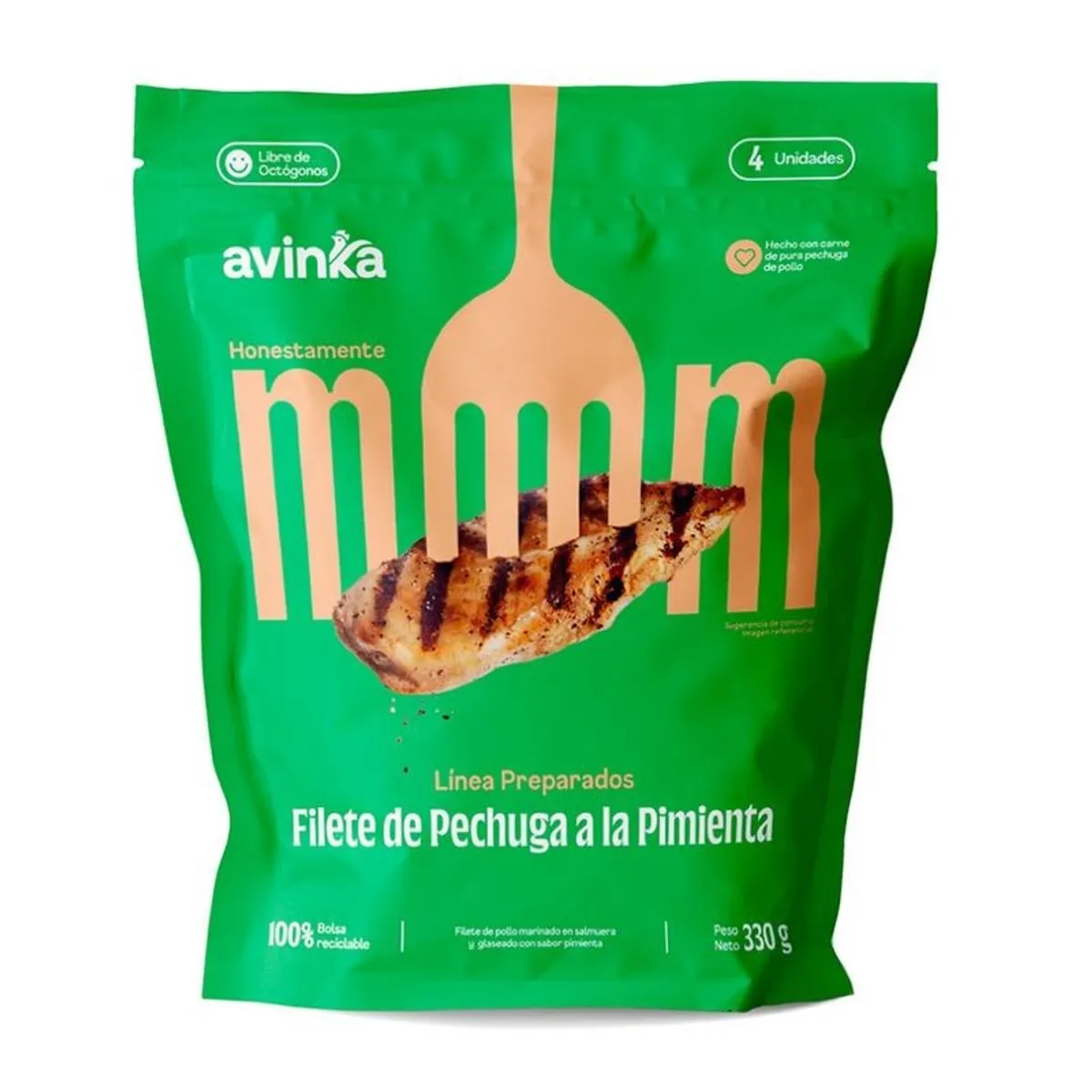 AVINKA - Filete Pechuga a la Pimienta Avinka 330 g