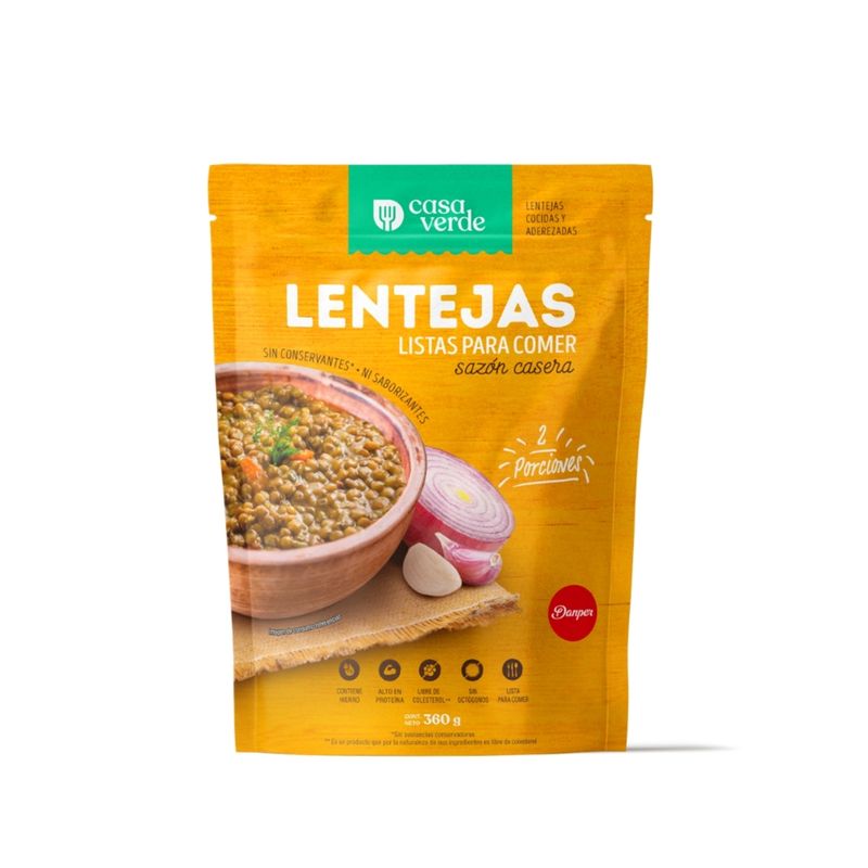 CASA VERDE - Lentejas Aderezadas Casa Verde Envase 360 g