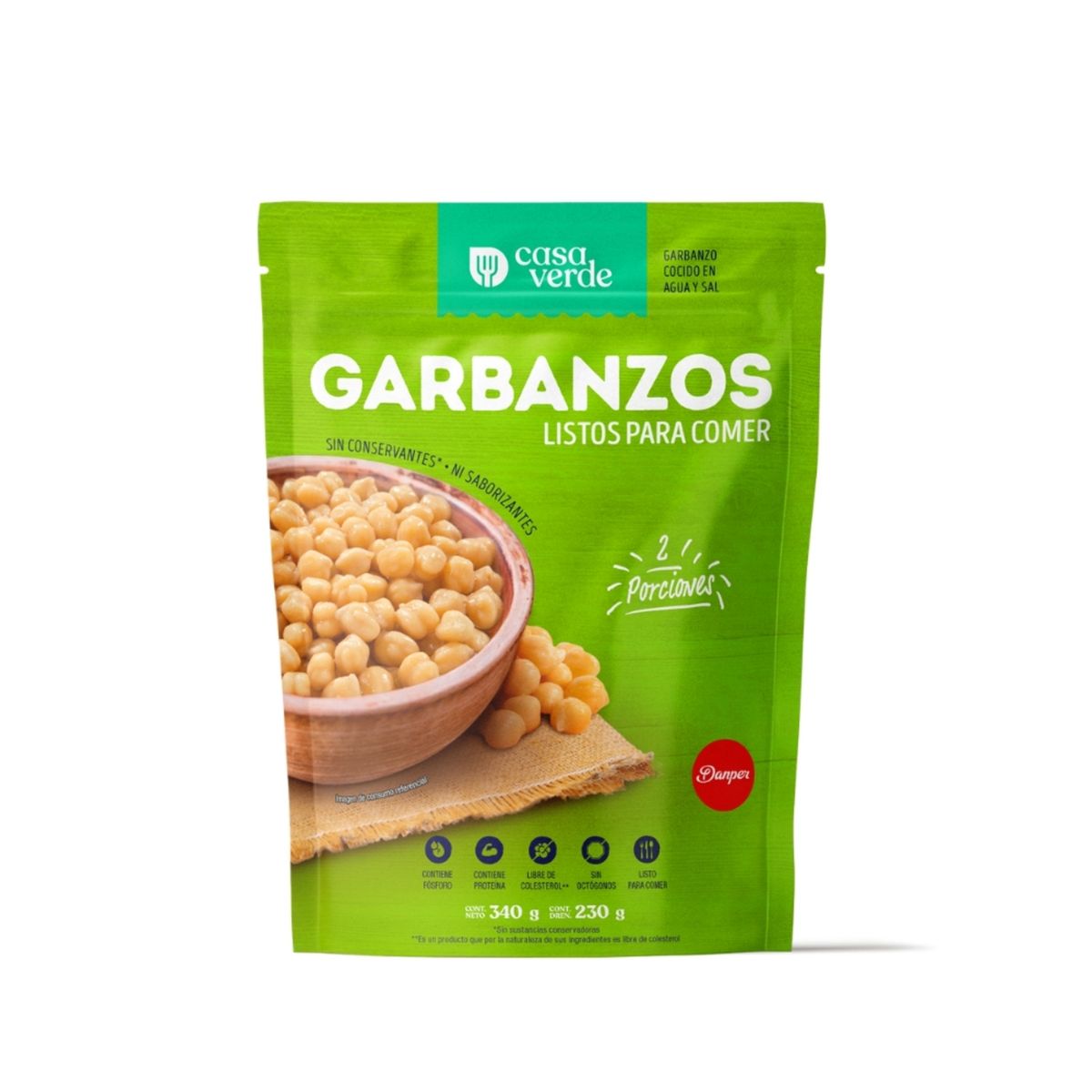 CASA VERDE - Garbanzos Casa Verde Envase 340 g