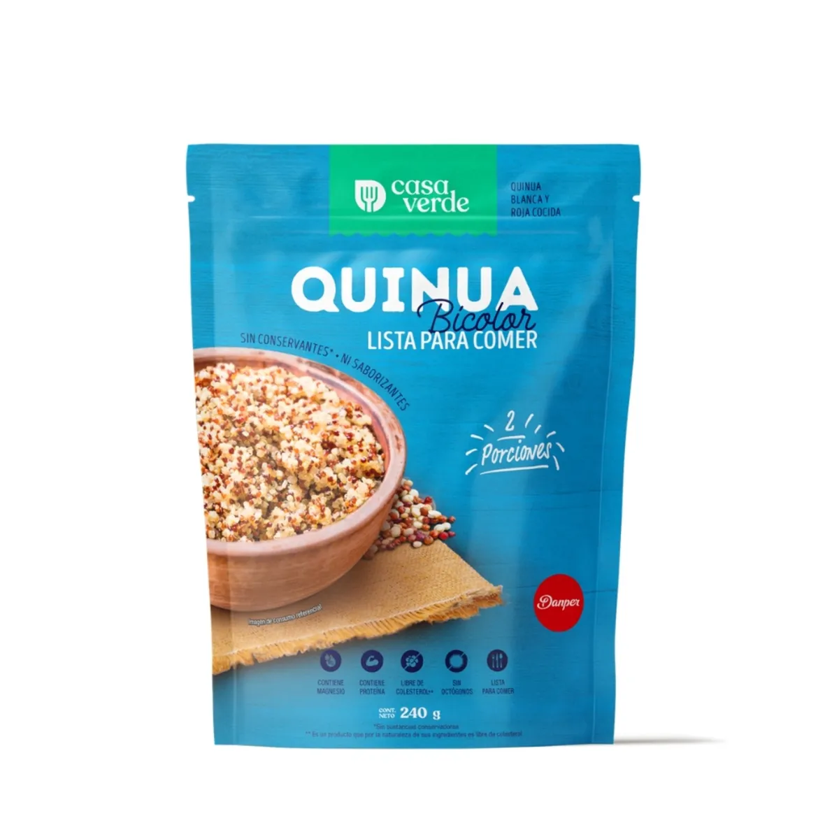 CASA VERDE - Quinua Bicolor Casa Verde Doypack 240 g