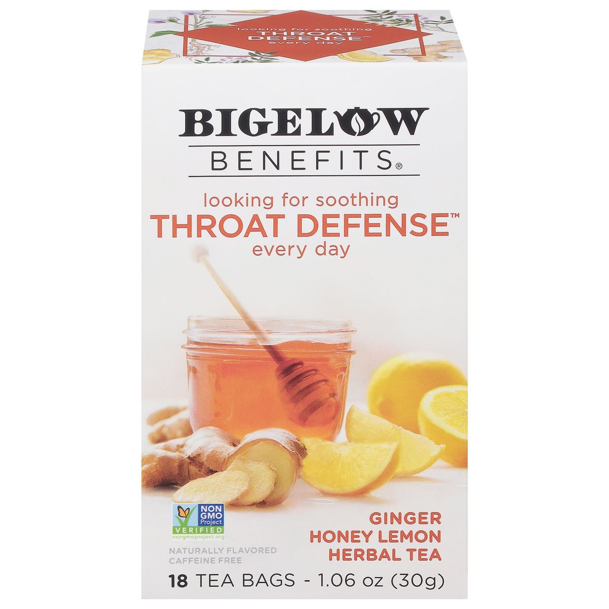 BIGELOW - Infusión Herbal Bigelow Jengibre Miel Limón Caja 18 Sobres