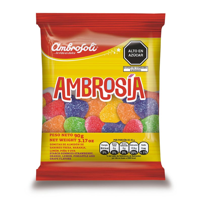 AMBROSOLI - Gomitas Ambrosia Bolsa x 90 g