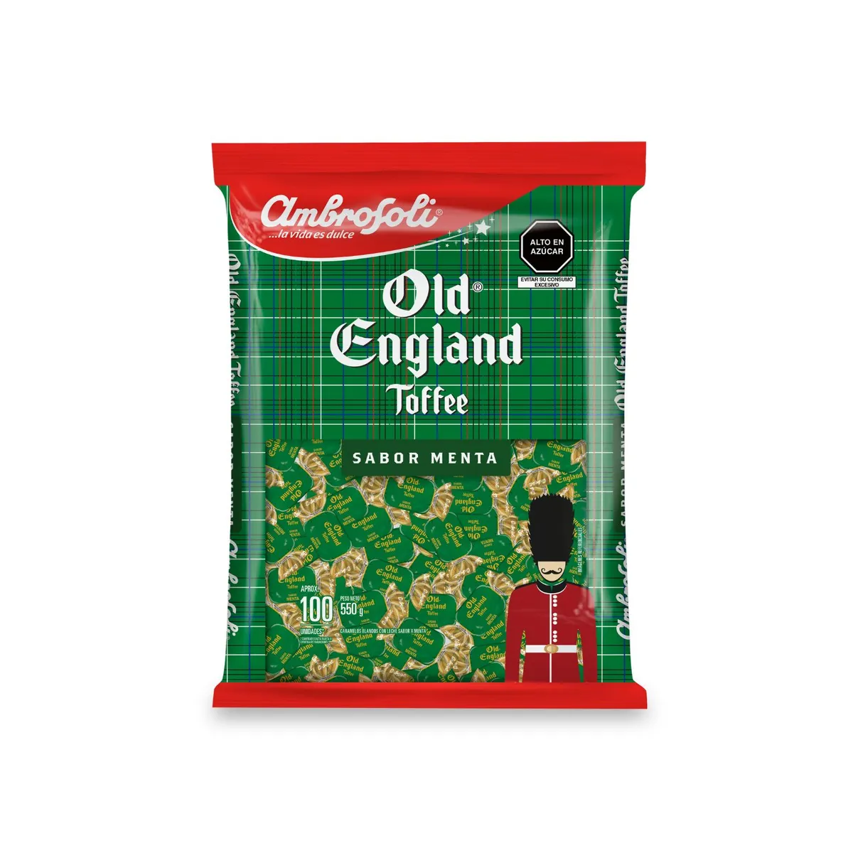 AMBROSOLI - Caramelos Toffee Ambrosoli Menta Bolsa 550 g