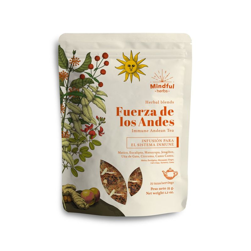 MINDFUL NUTRITION - Infusión Mindful Fuerza De Los Andes Para El Sistema Imnune x 60 g