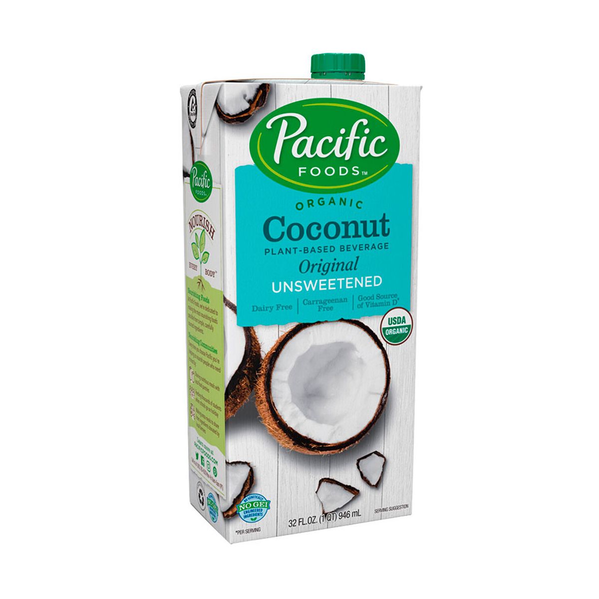 PACIFIC - Bebida Orgánica e Coco Pacific Sin Azúcar Caja 946 mL