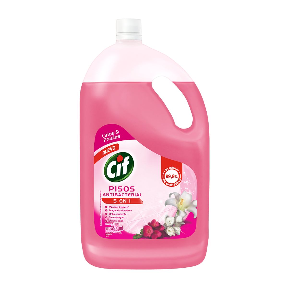 CIF - Limpiador Líquido Pisos Cif Lirios Fresias Botella 3.5 L