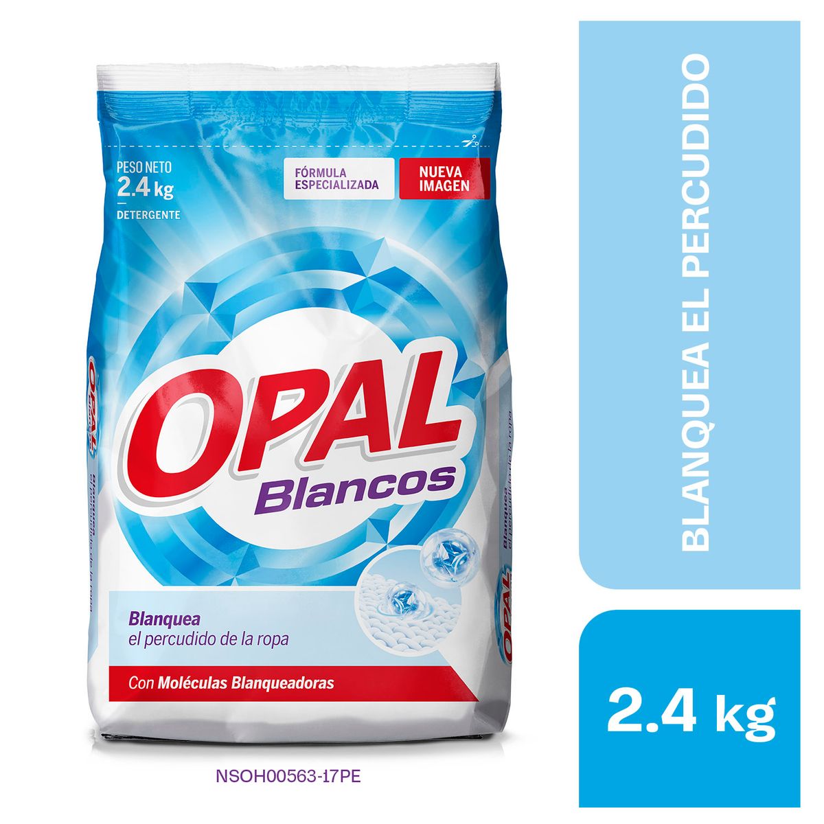 OPAL - Detergente en Polvo Opal Blancos Bolsa 2.4 Kg