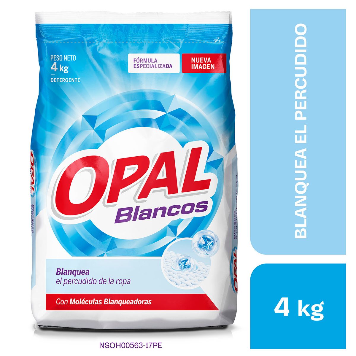 OPAL - Detergente en Polvo Opal Blancos Bolsa 4 Kg