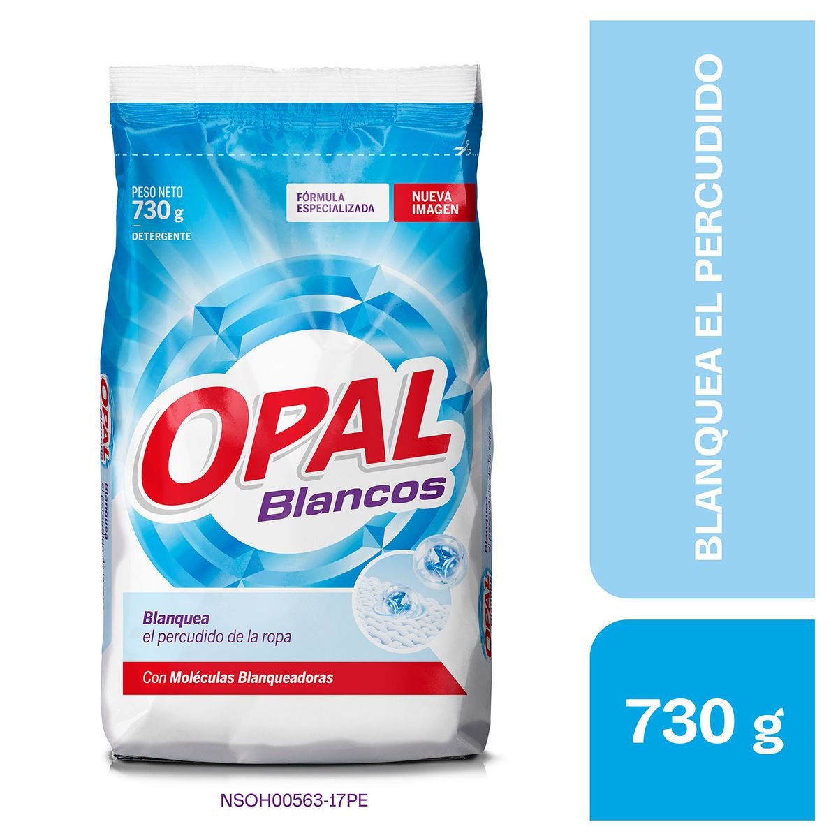 OPAL - Detergente en Polvo Opal Blancos Bolsa 730 g