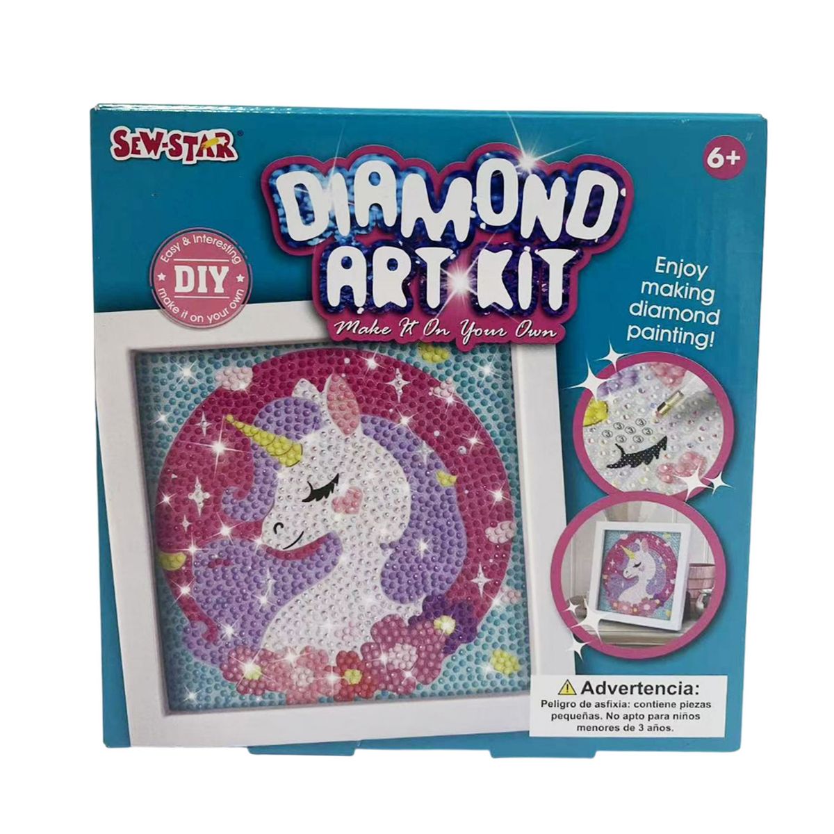 SEW STAR - Diamond Art Kit Unicornio