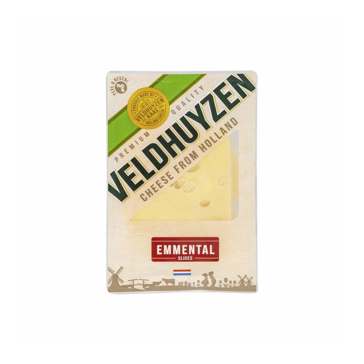 VELDHUYZEN - Queso Emmental Veldhuyzen en Láminas Empaque 150 g