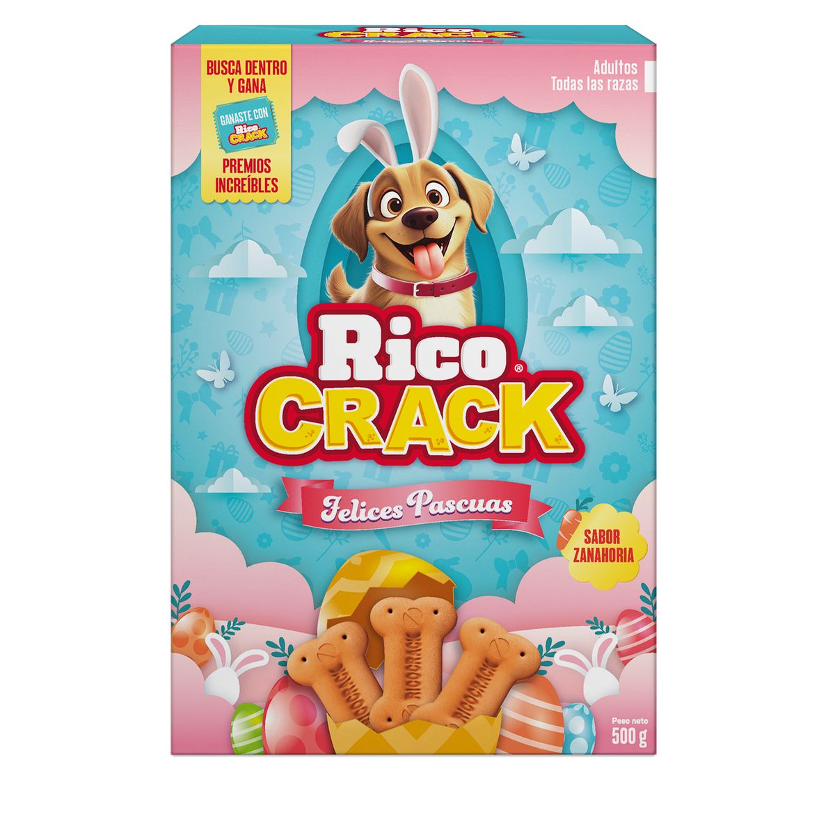 RICOCRACK - Galletas para Perros Ricocrack Seasonal Multisabores Caja 500 g