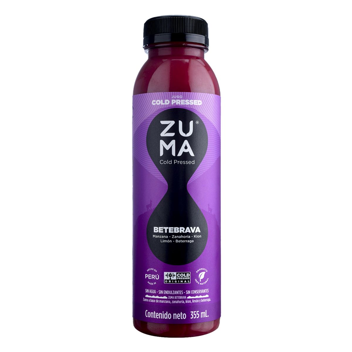 ZUMA COLD PRESSED - Jugo Cold Pressed Zuma Betebrava x 355 mL