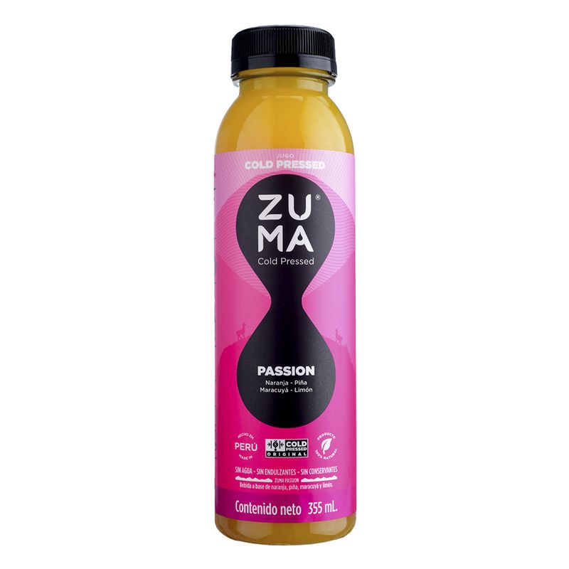 ZUMA COLD PRESSED - Jugo Cold Pressed Zuma Passion x 355 mL