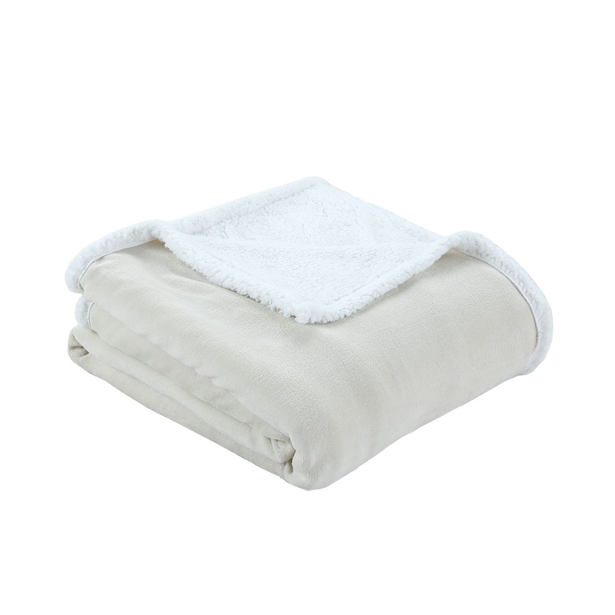 CASA JOVEN - Frazada Sherpa 2Plz Beige 200X220Cm