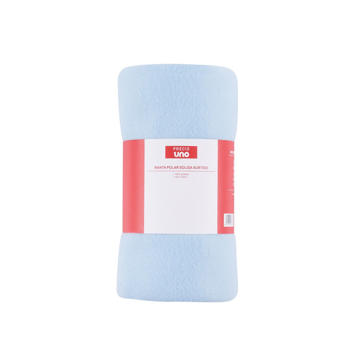 Precio Uno - Manta Polar Sólida Colores Surtidos 120 x 150 cm