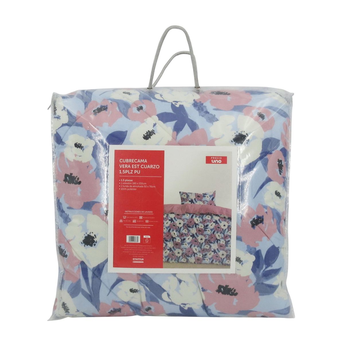 PRECIO UNO - Cubrecama Vera Est Cuarzo 1.5Plz Pu