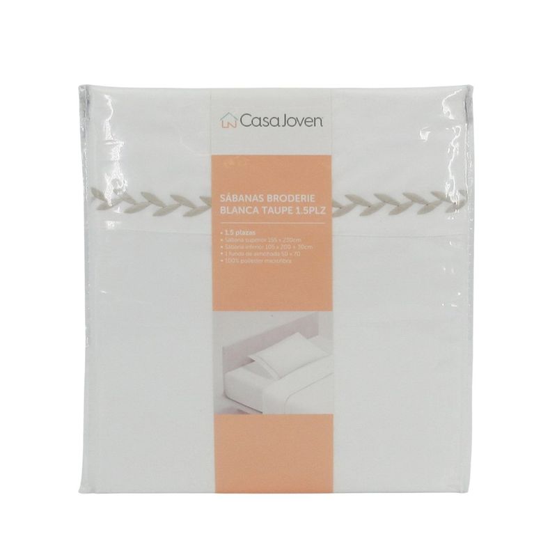 CASA JOVEN - Sabanas broderie Baño 1x5 Plz