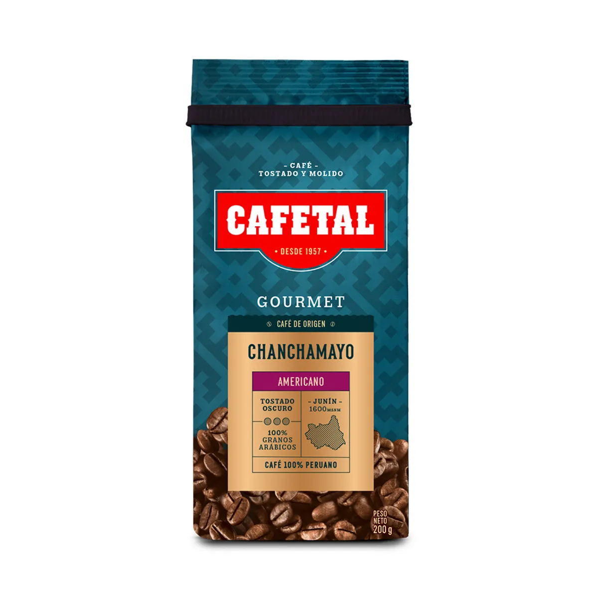 CAFETAL - Café Arábico Cafetal Americano Chanchamayo Bolsa 200 g