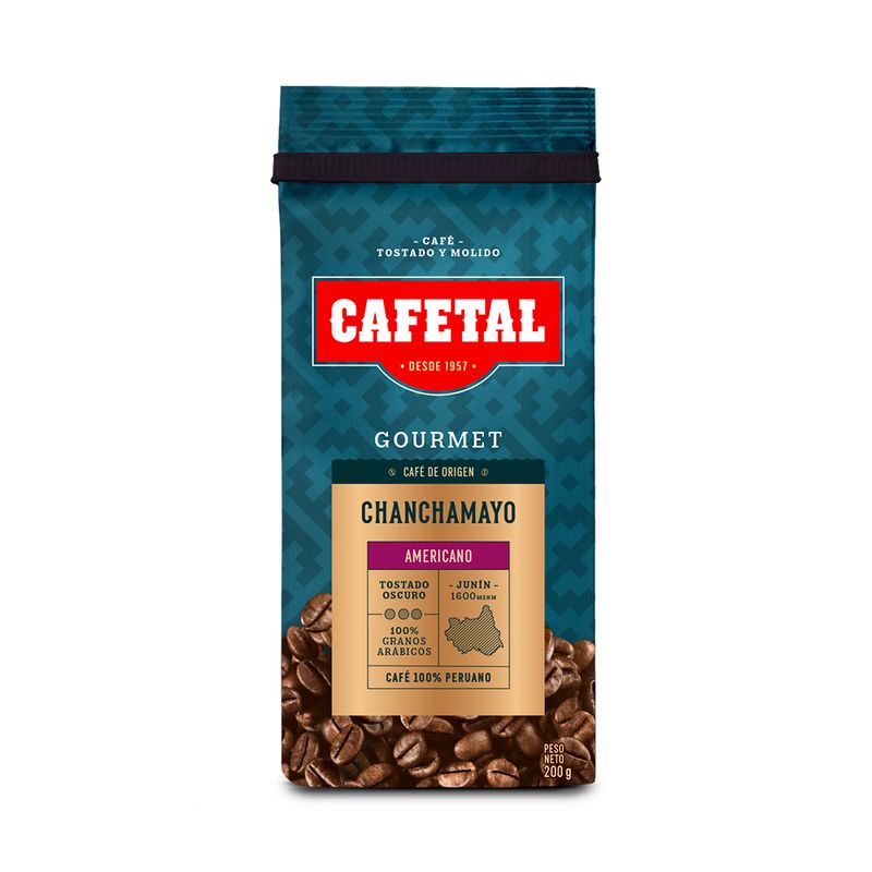 CAFETAL - Café Arábico Cafetal Americano Chanchamayo Bolsa 200 g