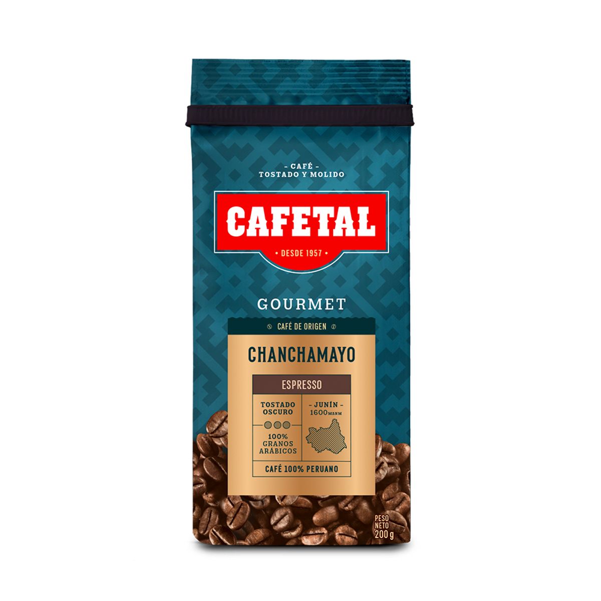 CAFETAL - Café Arábico Cafetal Espresso Chanchamayo Bolsa 200 g