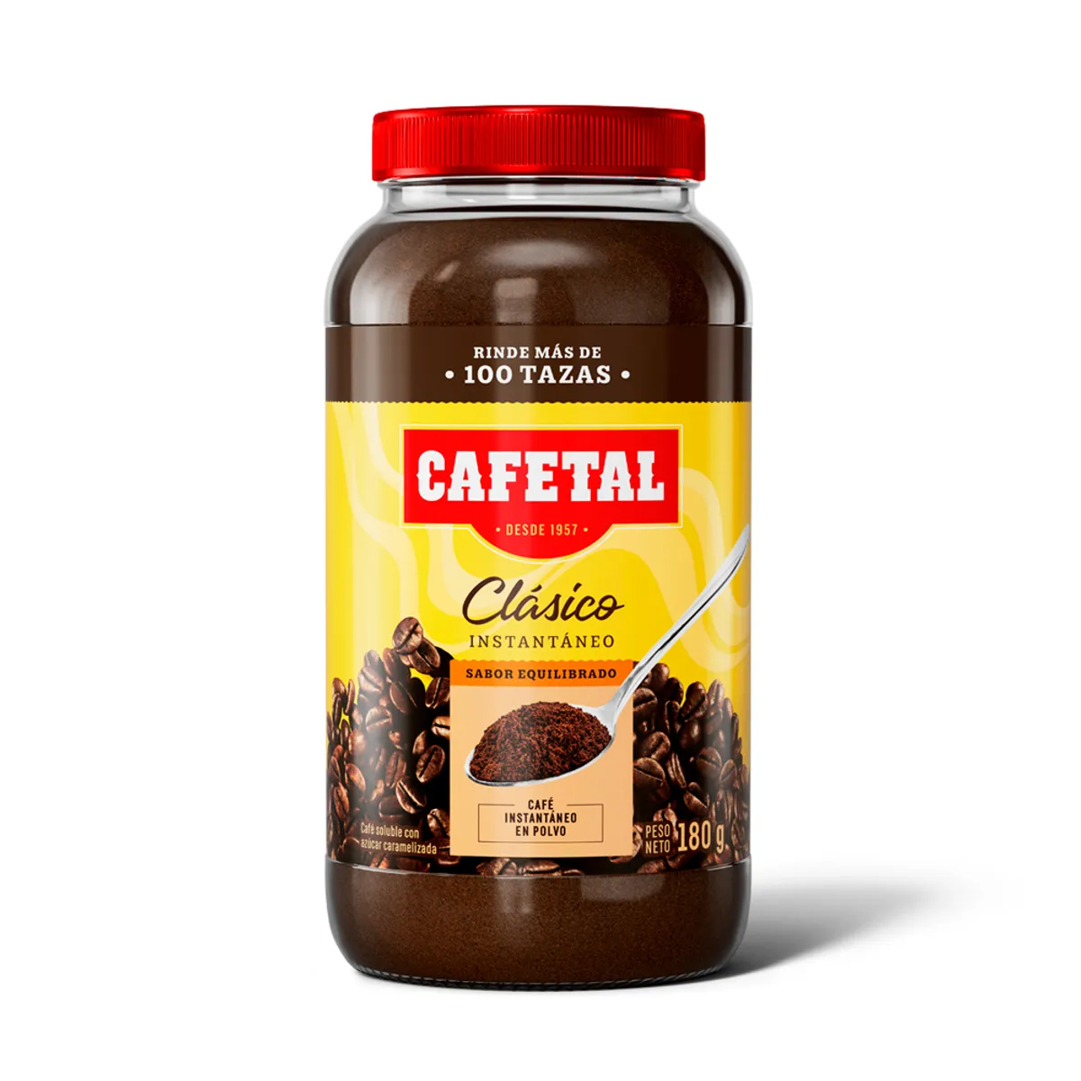 CAFETAL - Café Instantáneo Cafetal Clásico Envase 180 g
