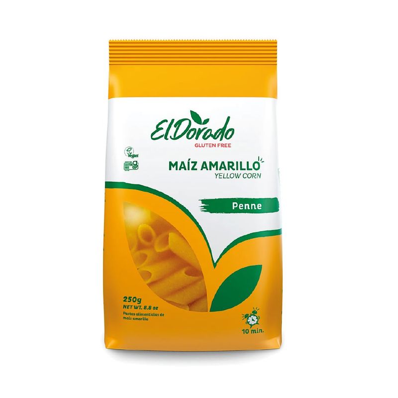 EL DORADO - Pasta De Maíz Amarillo Penne El Dorado x 250 g
