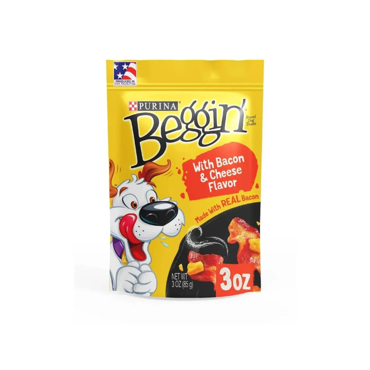 BEGGIN - Snack para Perro Beggin Bacon y Queso Doypack 85 g