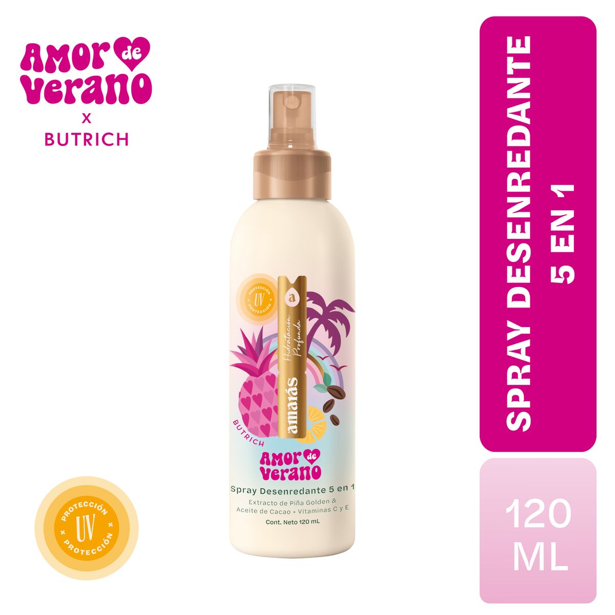 AMARAS - Spray Desenredante Amarás Verano Butrich Envase 120 mL