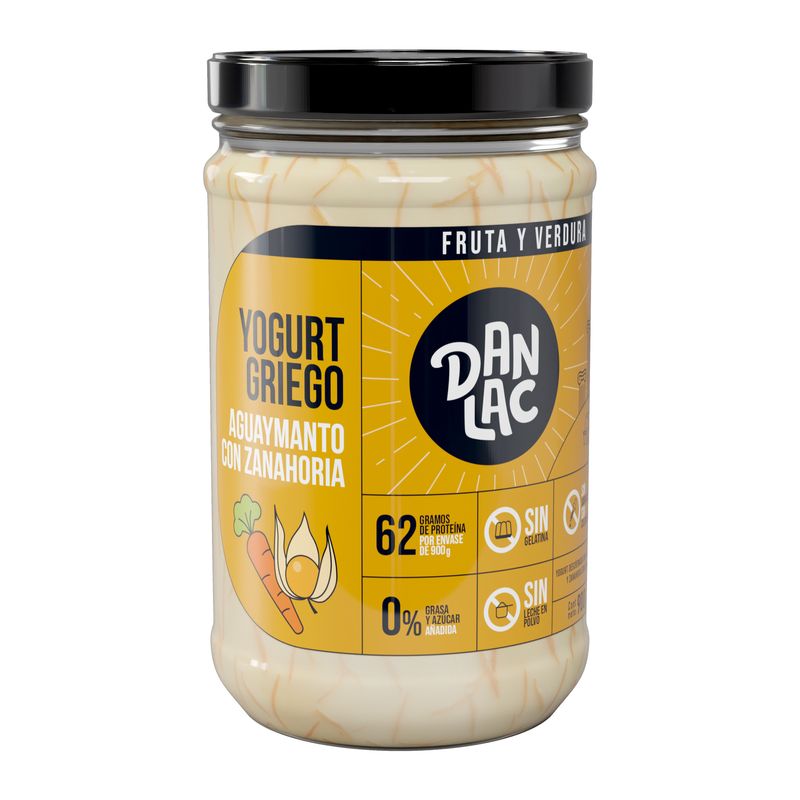 DANLAC - Yogur Griego Aguaymanto con Zanahoria Danlac 900 g
