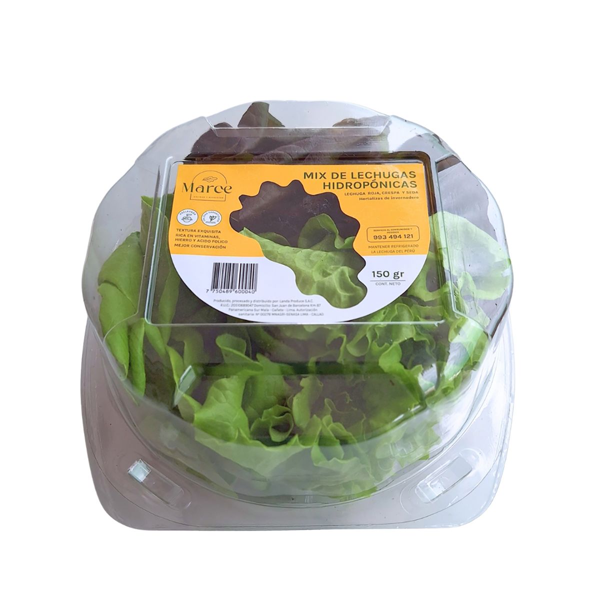 MARCE - Mix De Lechuga Hidróponica Marce x 150 g