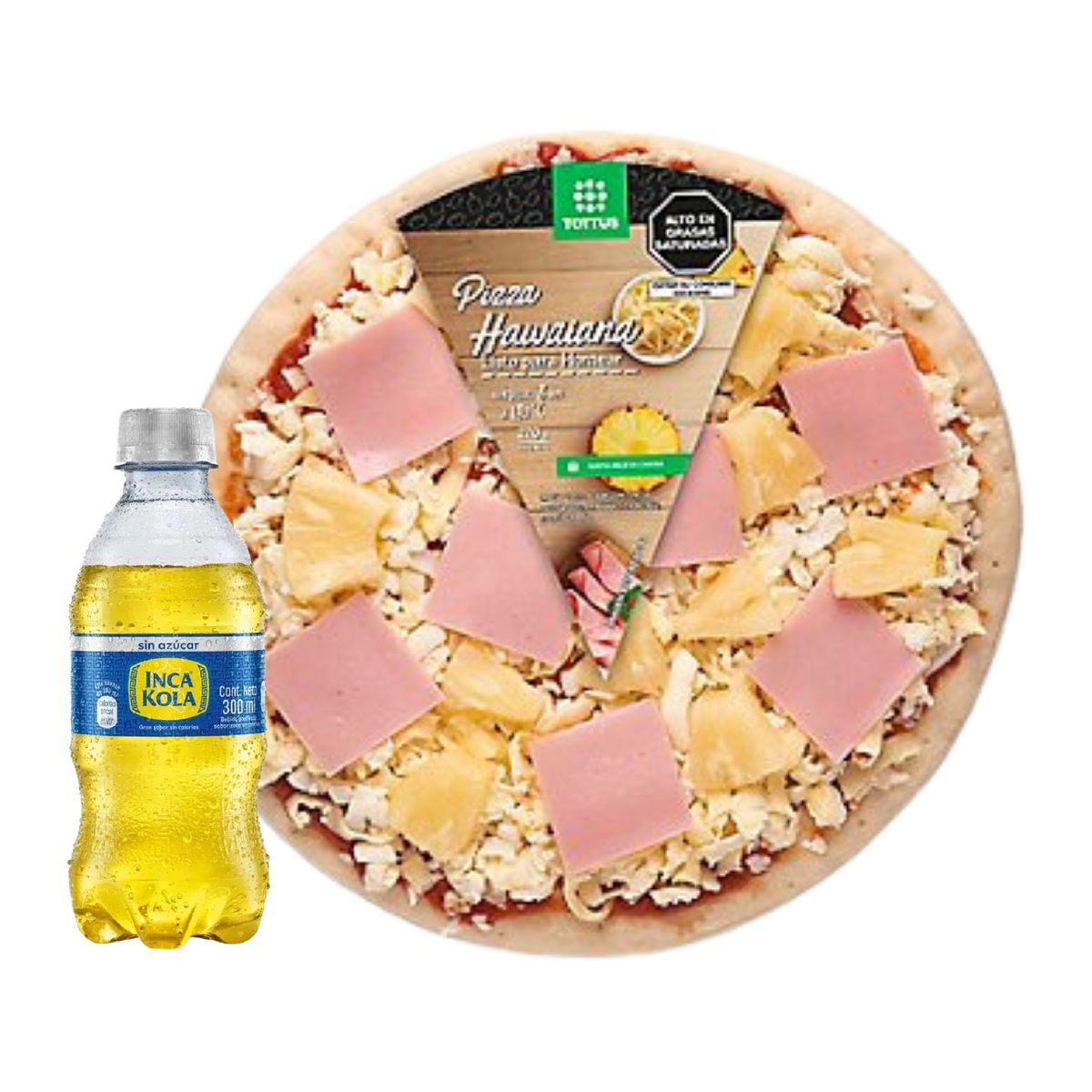 TOTTUS - Pizza Hawaiana Personal + Inca Kola 0.3L