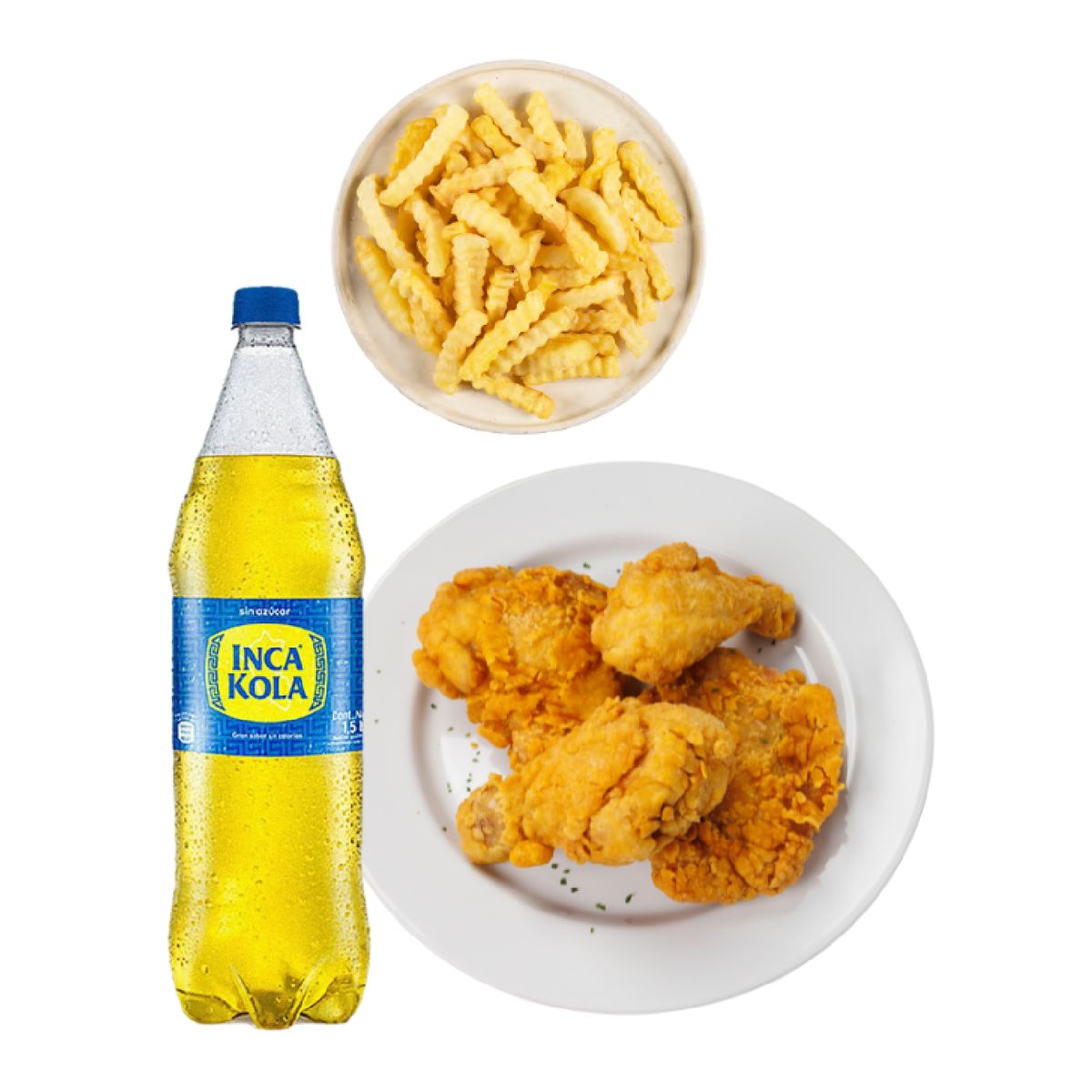 TOTTUS - Broaster 4 Piezas Picante + Papas + Inca Kola 1.5L