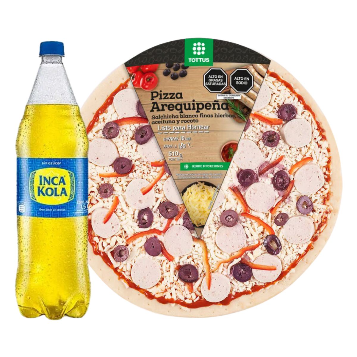TOTTUS - Pizza Arequipeña + Inca Kola 1.5L