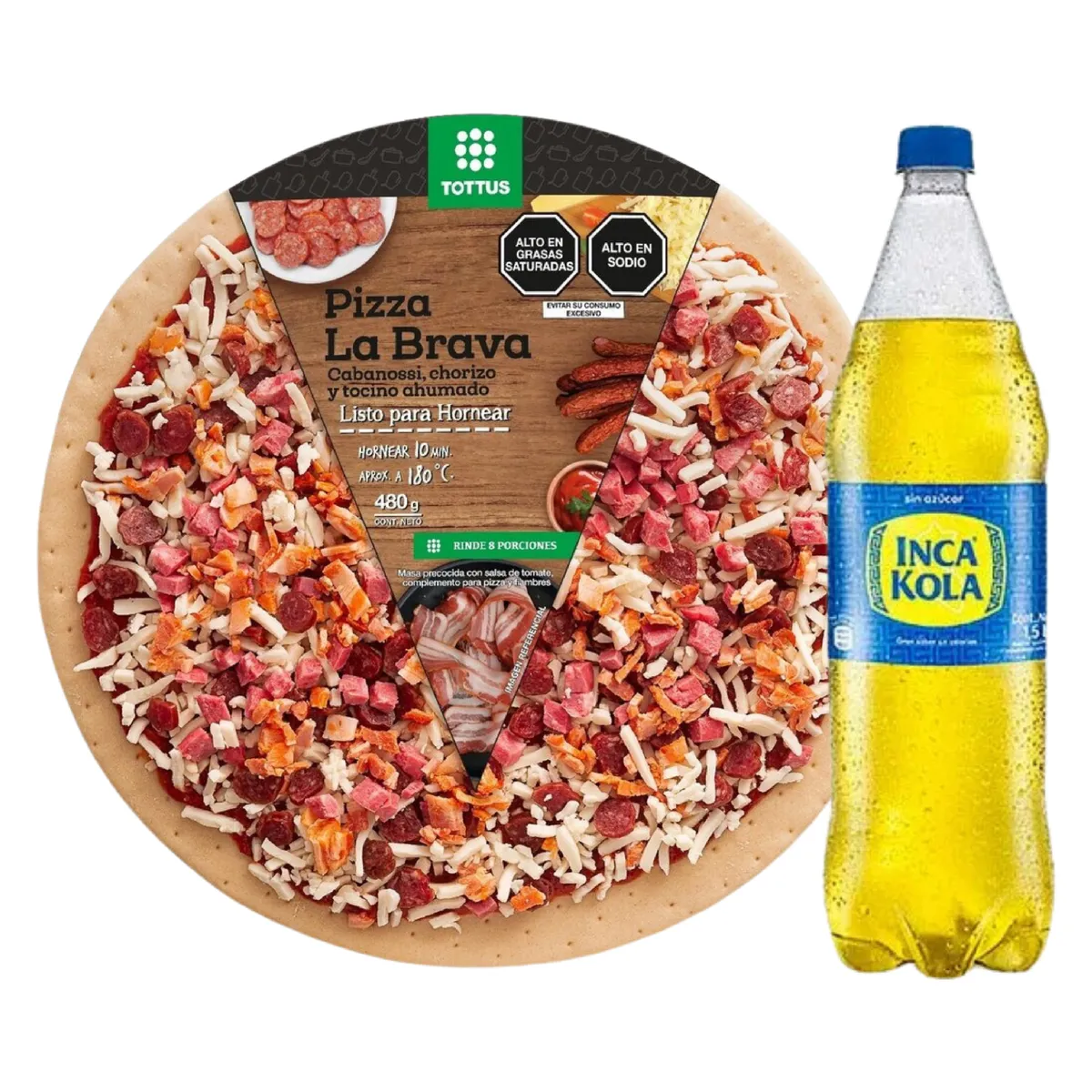 TOTTUS - Pizza Brava + Inca Kola 1.5L