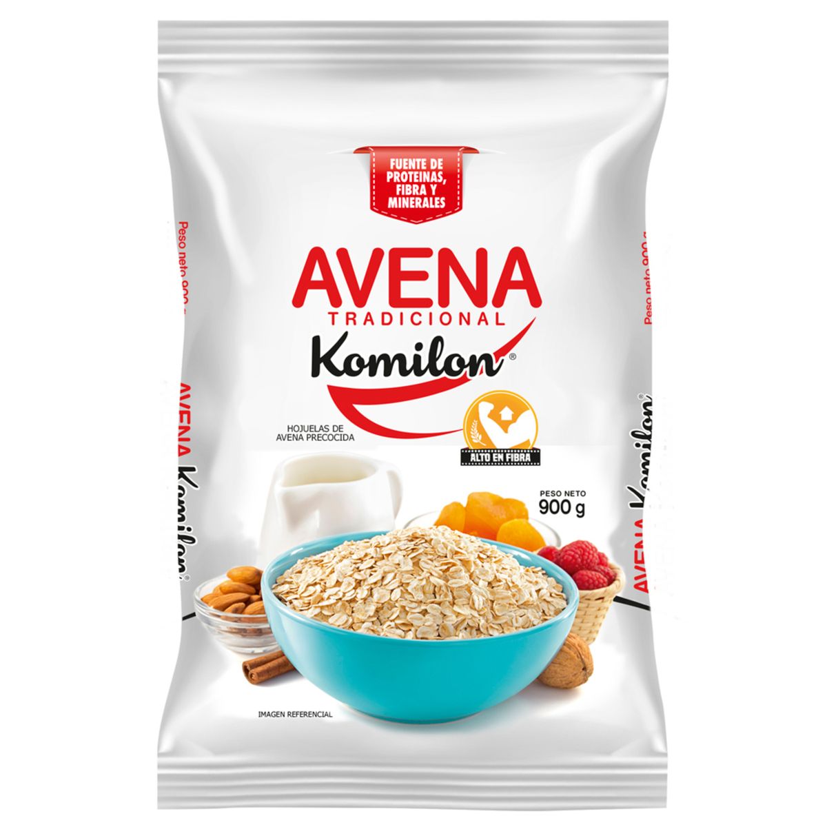KOMILON - Avena Tradicional Komilon Bolsa 900 g