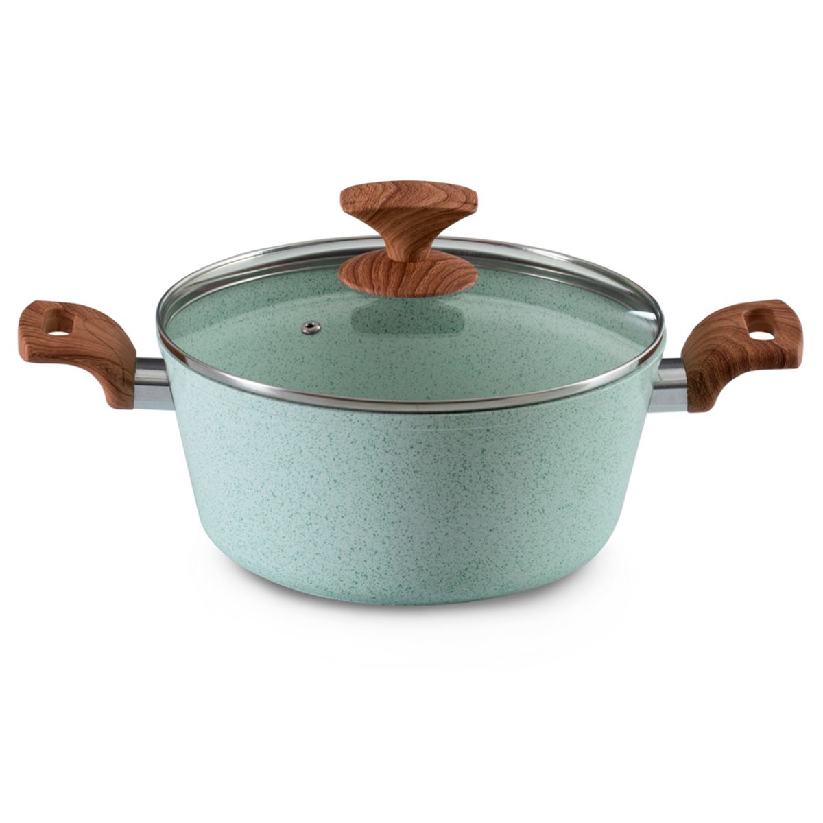 Ilko - Juego de Ollas 7 Piezas Granito Menta