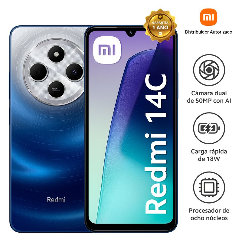Xiaomi - Smartphone Redmi 14C Starry Blue 4Gb 256Gb
