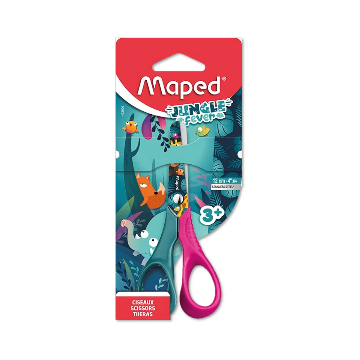 MAPED - Tijera Maped De 12cm Jungle Fever