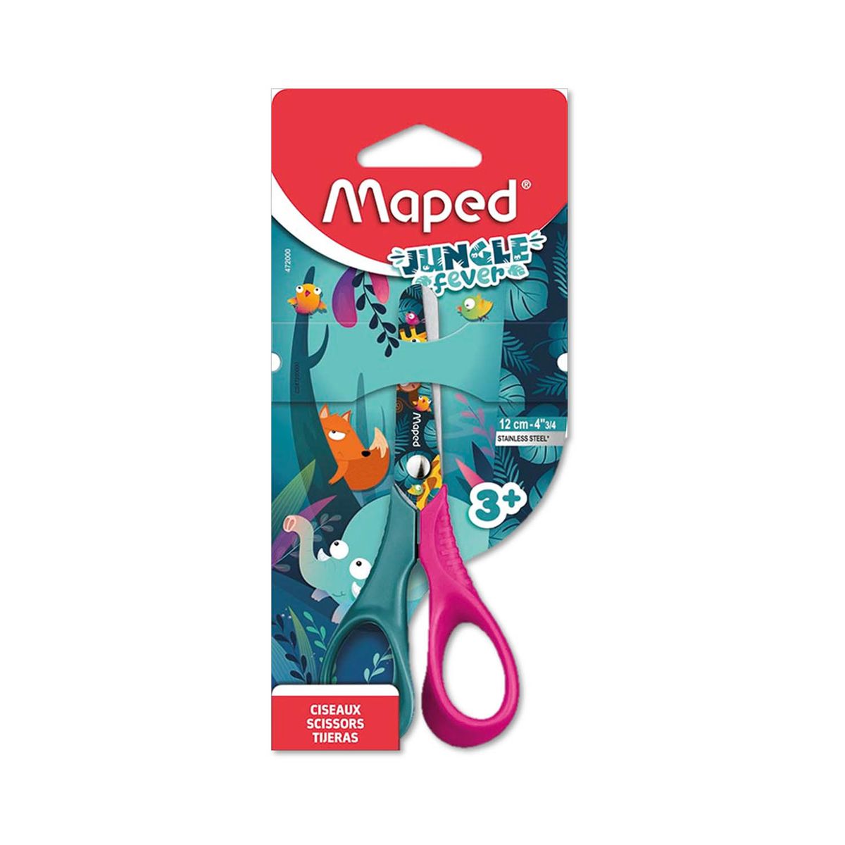 MAPED - Tijera Maped De 12cm Jungle Fever