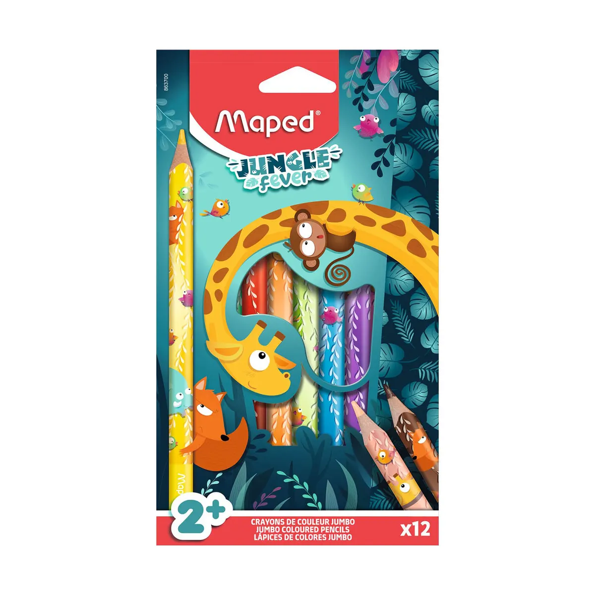MAPED - Colores Maped Jumbo Jungle Fever Caja 12 Und