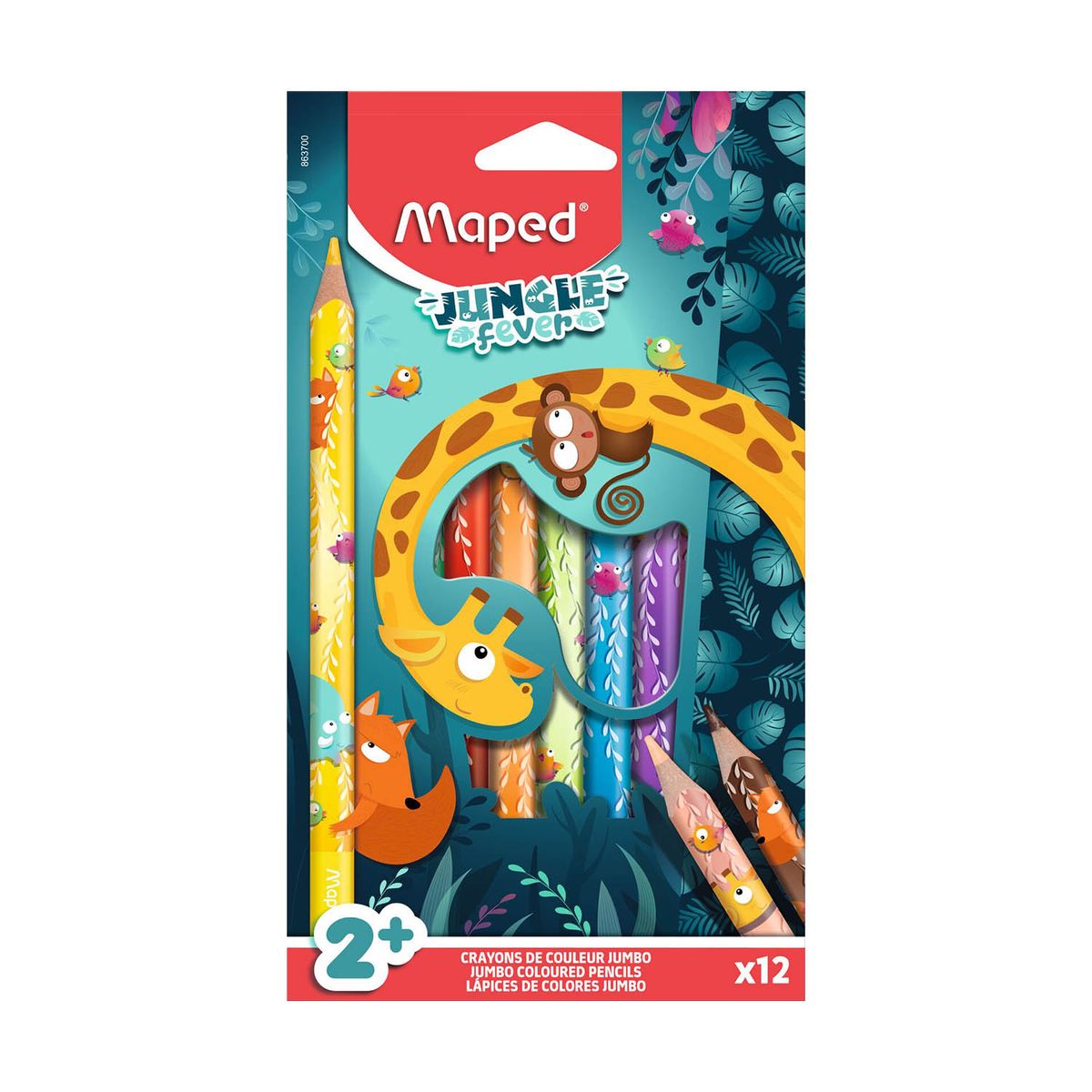 MAPED - Colores Maped Jumbo Jungle Fever Caja 12 Und