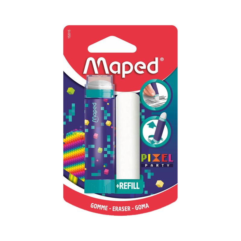 MAPED - Eraser Stick Pixel Party Blister
