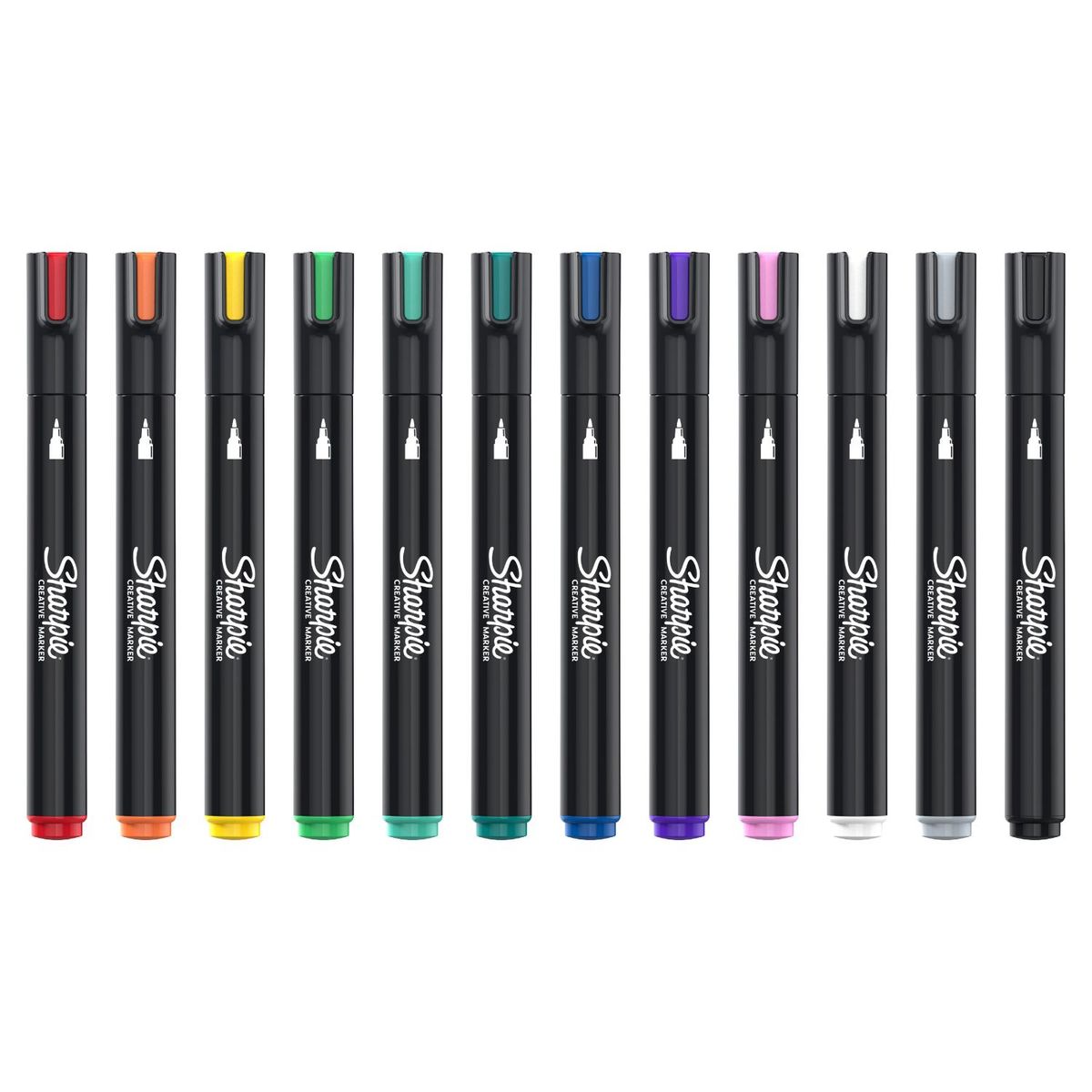 SHARPIE - Plumones Acrílicos Sharpie Punta Bala Empaque 12 Und