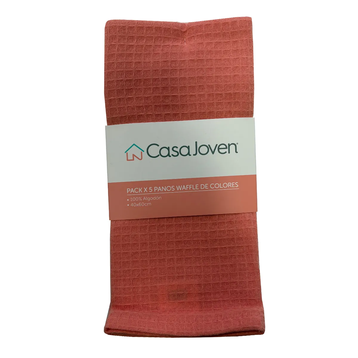 CASA JOVEN - PACK X 5 PANOS WAFFLE DE COLORES
