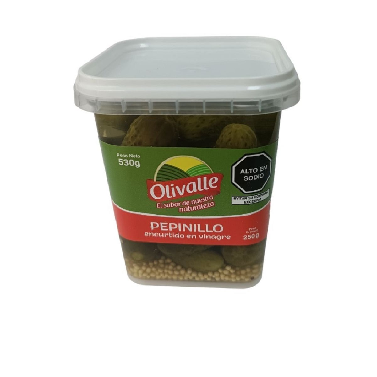 OLIVALLE - Pepinillos Encurtidos Olivalle en Salmuera Envase 250 g