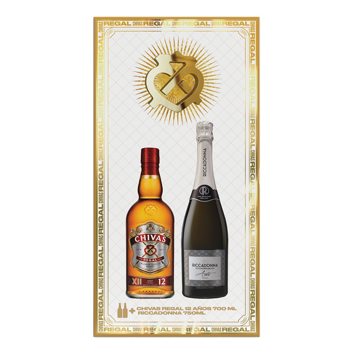 CHIVAS REGAL - Whisky Chivas Regal 12 Años 700 mL + Ricadonna Asti 750 mL