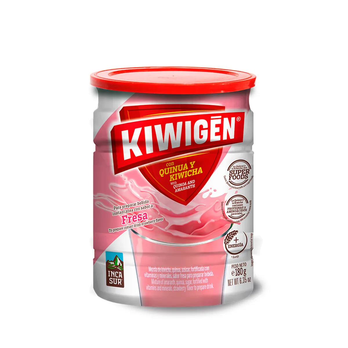 KIWIGEN - Bebida Instantánea Kiwigen Fresa Lata 180 g